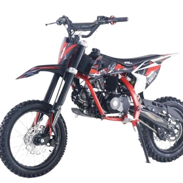 Pit Bike 125cc Tiger Semiautomatica Arranque Electrico - rojo