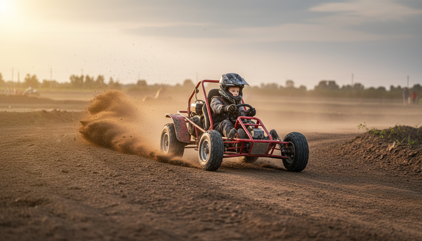 buggy gasolina circuitos cerrados niños