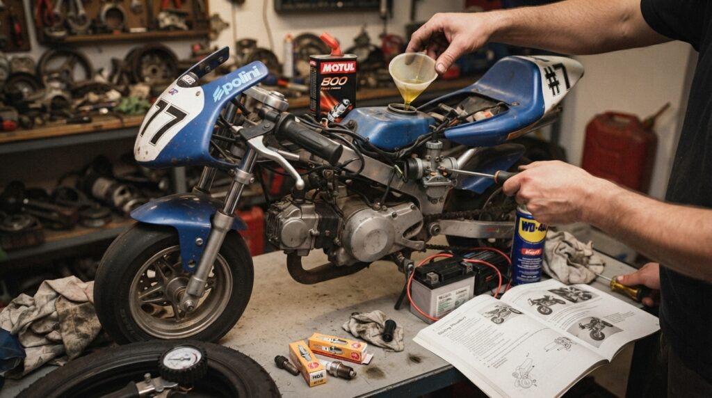 Cómo poner a punto y arrancar una Pit Bike / Minimoto tras estar tiempo parada